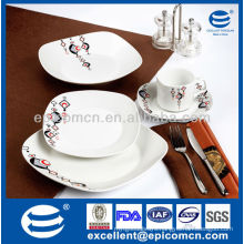 modern pattern chinaware set with dinner plates canton fair supplier